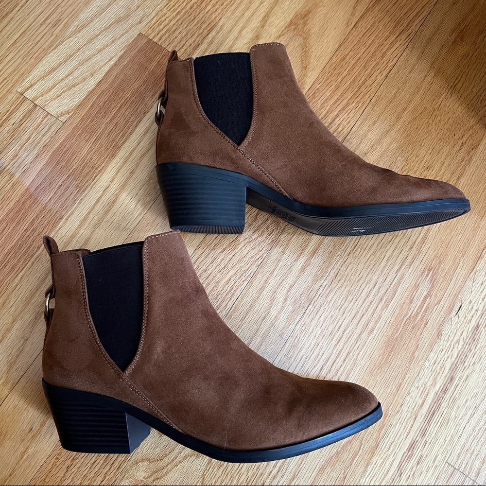 Brown booties